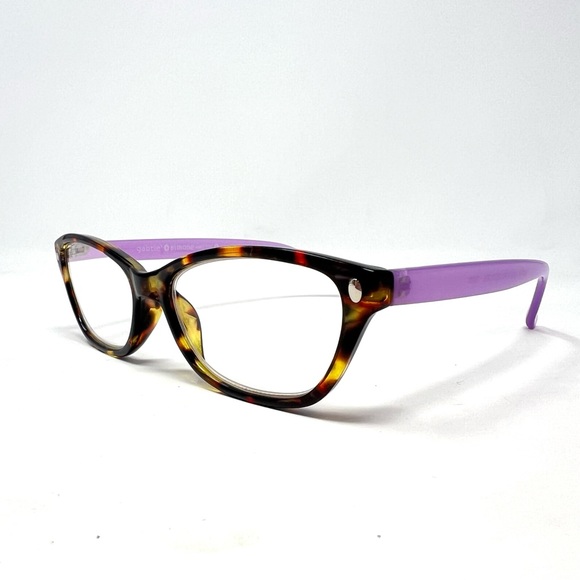 Gabriel + Simone Womens Reading Glasses Aimee +1.25 Tortoise And Purple - Picture 3 of 12